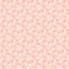 Daisy&Lilly-Scattered Flowers, Light Coral (Sold By 1/2 Meter)