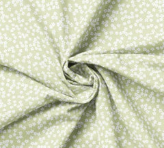 Daisy&Lilly-Floral Clusters,Light Sage (Sold By 1/2 Meter)