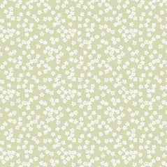 Daisy&Lilly-Floral Clusters,Light Sage (Sold By 1/2 Meter)