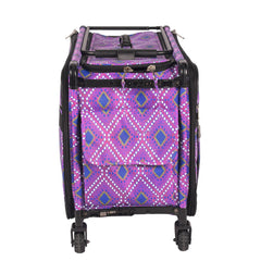 Tutto Sewing Machine Case On Wheels Extra Large 24in Pink Diamond