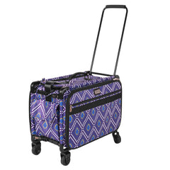 Tutto Sewing Machine Case On Wheels Large 21in Purple Diamond