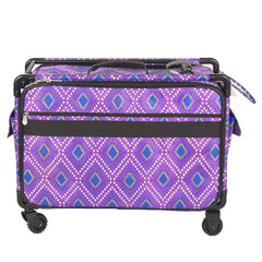 Tutto Sewing Machine Case On Wheels Extra Large 24in Pink Diamond