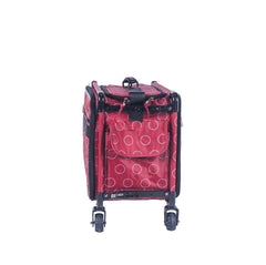 Tutto Sewing Machine Case On Wheels Large 21in Red Dotted Circle