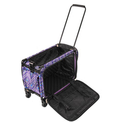 Tutto Sewing Machine Case On Wheels Large 21in Purple Diamond