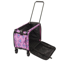 Tutto Sewing Machine Case On Wheels Large 21in Pink Diamond