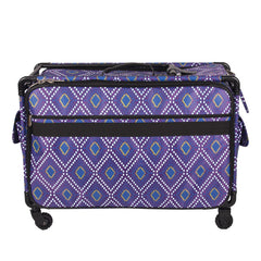 Tutto Sewing Machine Case On Wheels 2X Large 28in Purple Diamond