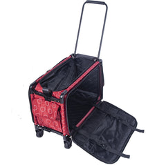 Tutto Sewing Machine Case On Wheels Large 21in Red Dotted Circle