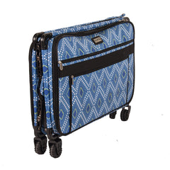 Tutto Sewing Machine Case On Wheels Extra Large 24in Blue Diamond