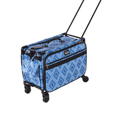 Tutto Sewing Machine Case On Wheels Large 21in Blue Diamond