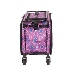 Tutto Sewing Machine Case On Wheels Large 21in Pink Diamond