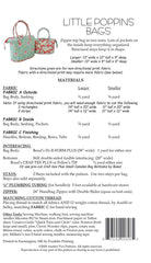 Little Poppins Bag Pattern