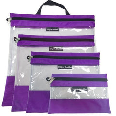 Tutto Clear Organizing Bag Purple