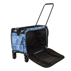 Tutto Sewing Machine Case On Wheels Large 21in Blue Diamond