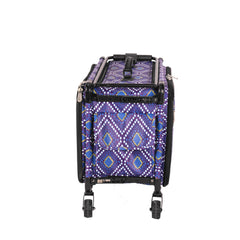 Tutto Sewing Machine Case On Wheels Large 21in Purple Diamond