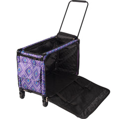 Tutto Sewing Machine Case On Wheels 2X Large 28in Purple Diamond