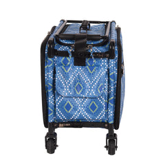 Tutto Sewing Machine Case On Wheels Large 21in Blue Diamond