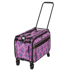 Tutto Sewing Machine Case On Wheels Large 21in Pink Diamond