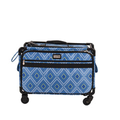 Tutto Sewing Machine Case On Wheels Large 21in Blue Diamond