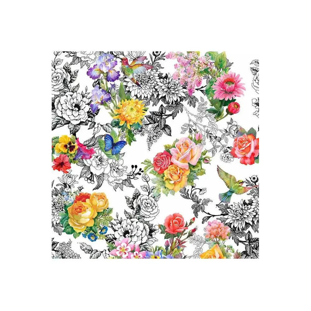 Fabric, Quiltex Fabrics, In The Beginning - Decoupage Collection