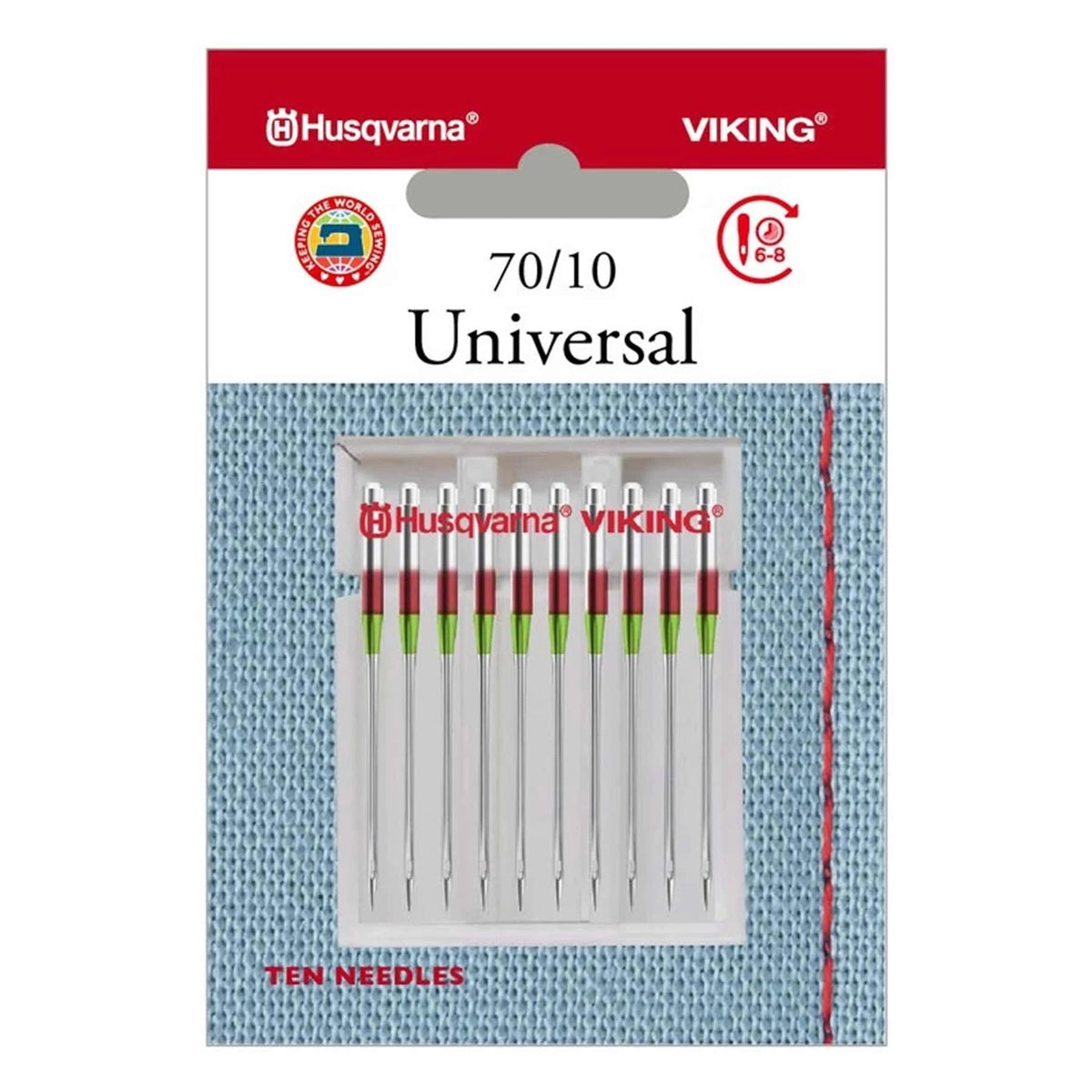 HUSQVARNA® VIKING® Universal Needle Size 70/10, 10-Pack