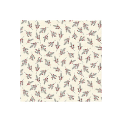 Makower Fabrics, Scandi 2019 Collection - Red Pine Needles