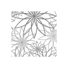 Maywood Studio White/Gray Star Flower 108in Wide Back
