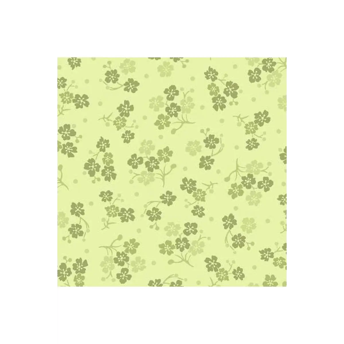 Green Tonal Flowers
