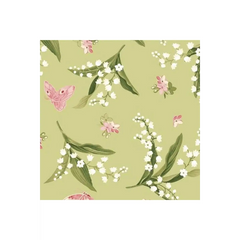 Green Lilies & Butterflies