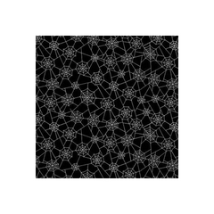 Black Spider Webs Glow in the Dark fabric