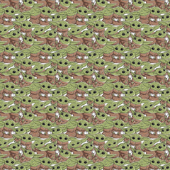Camelot Fabrics, Star Wars Collection - Mandalorian & Baby Yoda Toss* (Sold By 1/2 Meter)