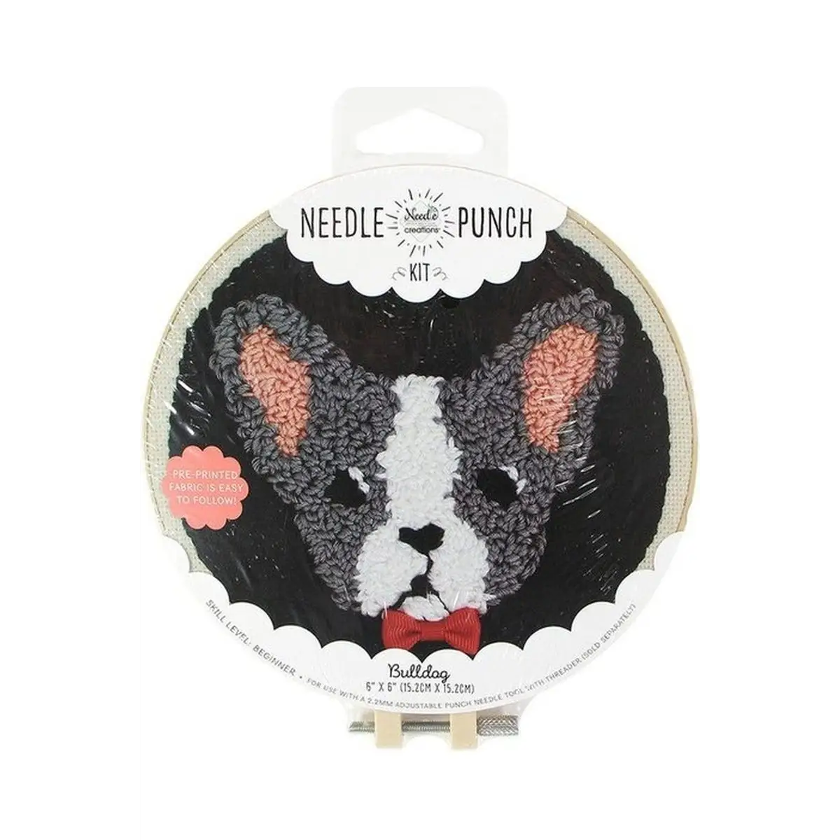 NEEDLE LICIOUS Needle Punch Kit 15.2 x 15.2 cm 6" x 6" - Bulldog