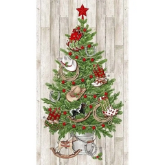 Howdy Christmas Cowboy Christmas Tree Panel - DP24610-11