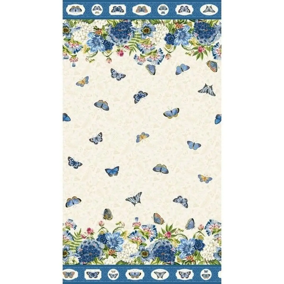 Fabric, Northcott, Something Blue Full Width Border - DP25076-11
