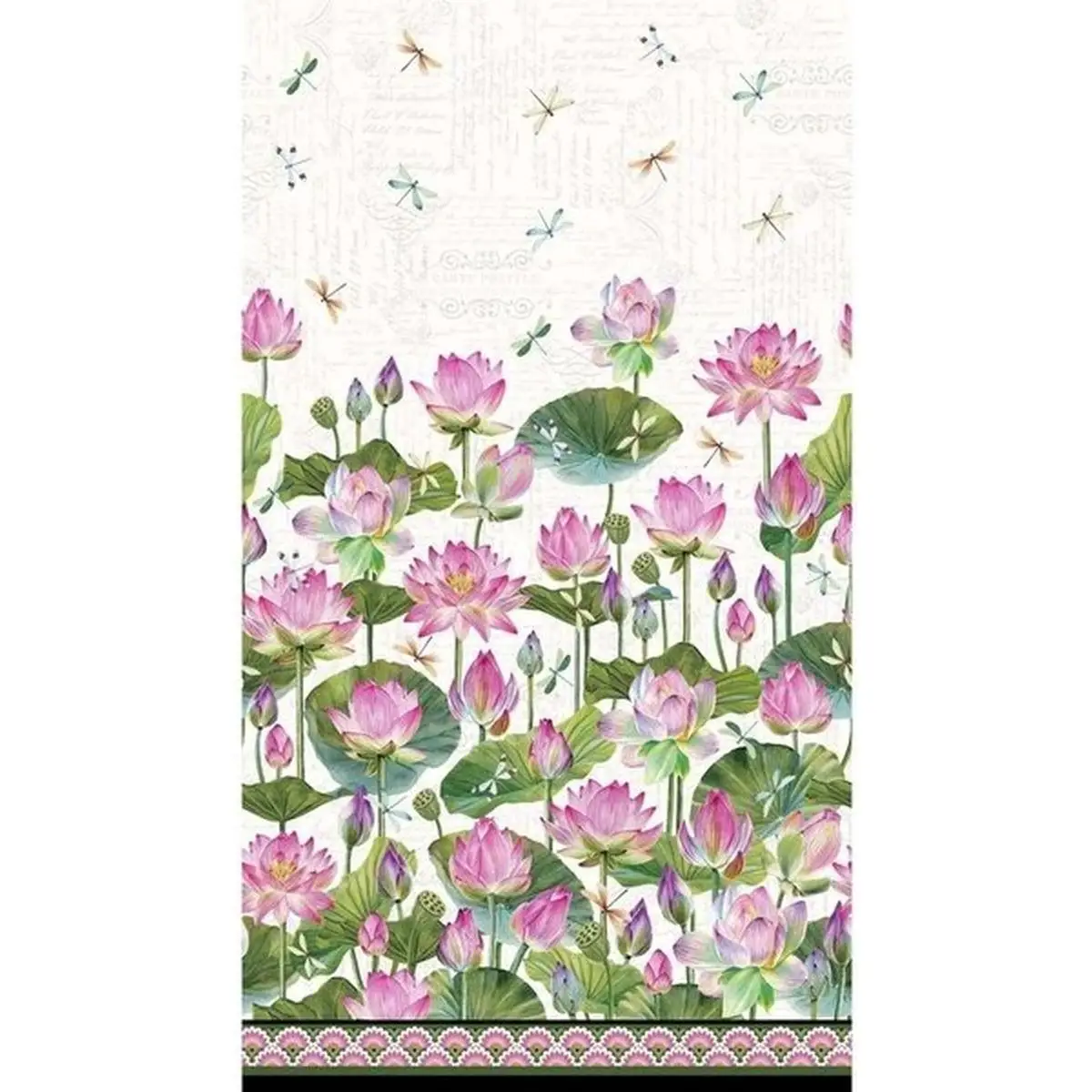 Water Lilies Full Width Border - DP25055-11