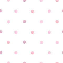 Andover Fabrics, Anna Pearls Collection - Pink & White Dots* (Sold By 1/2 Meter)