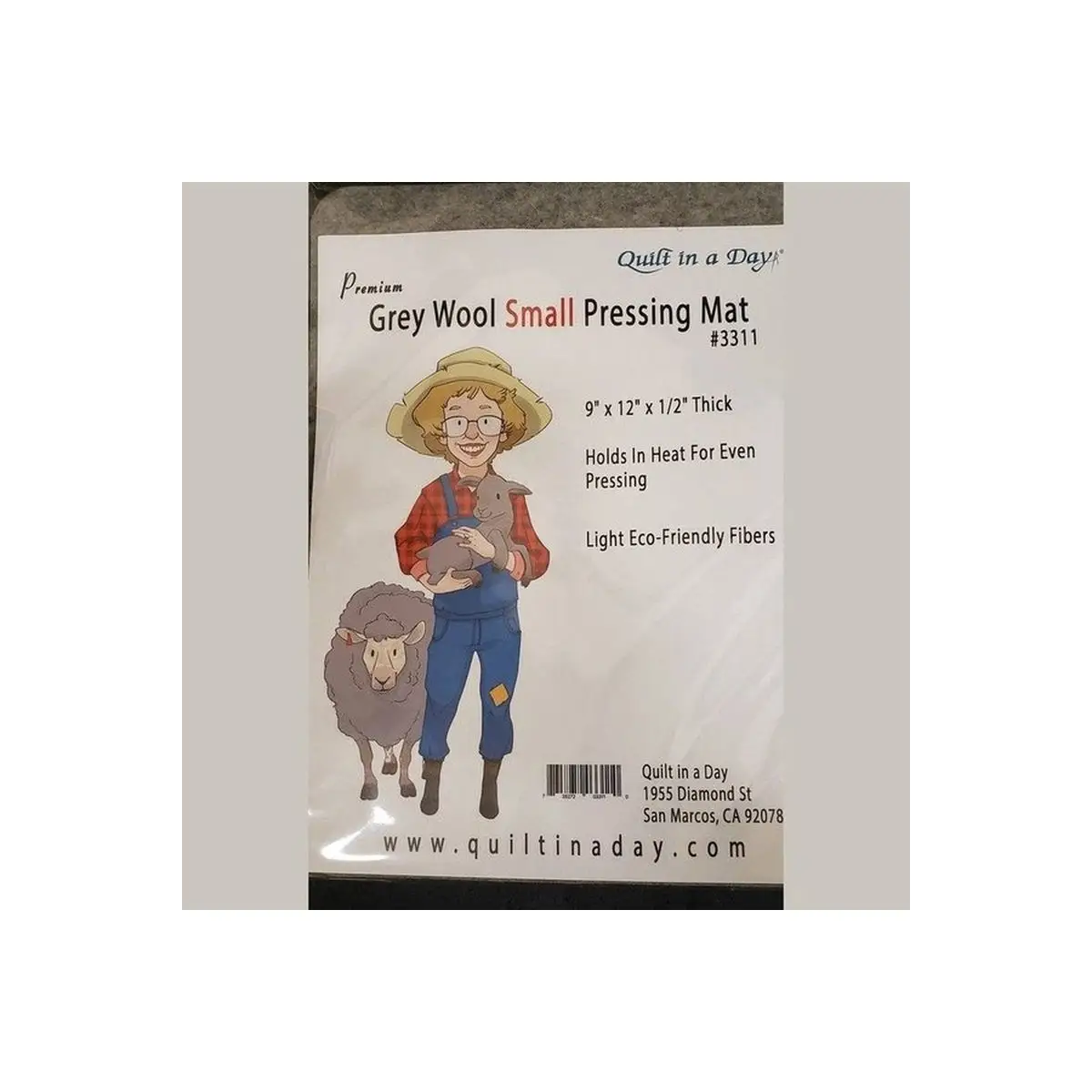 Premium Gray Wool Small Pressing Mat