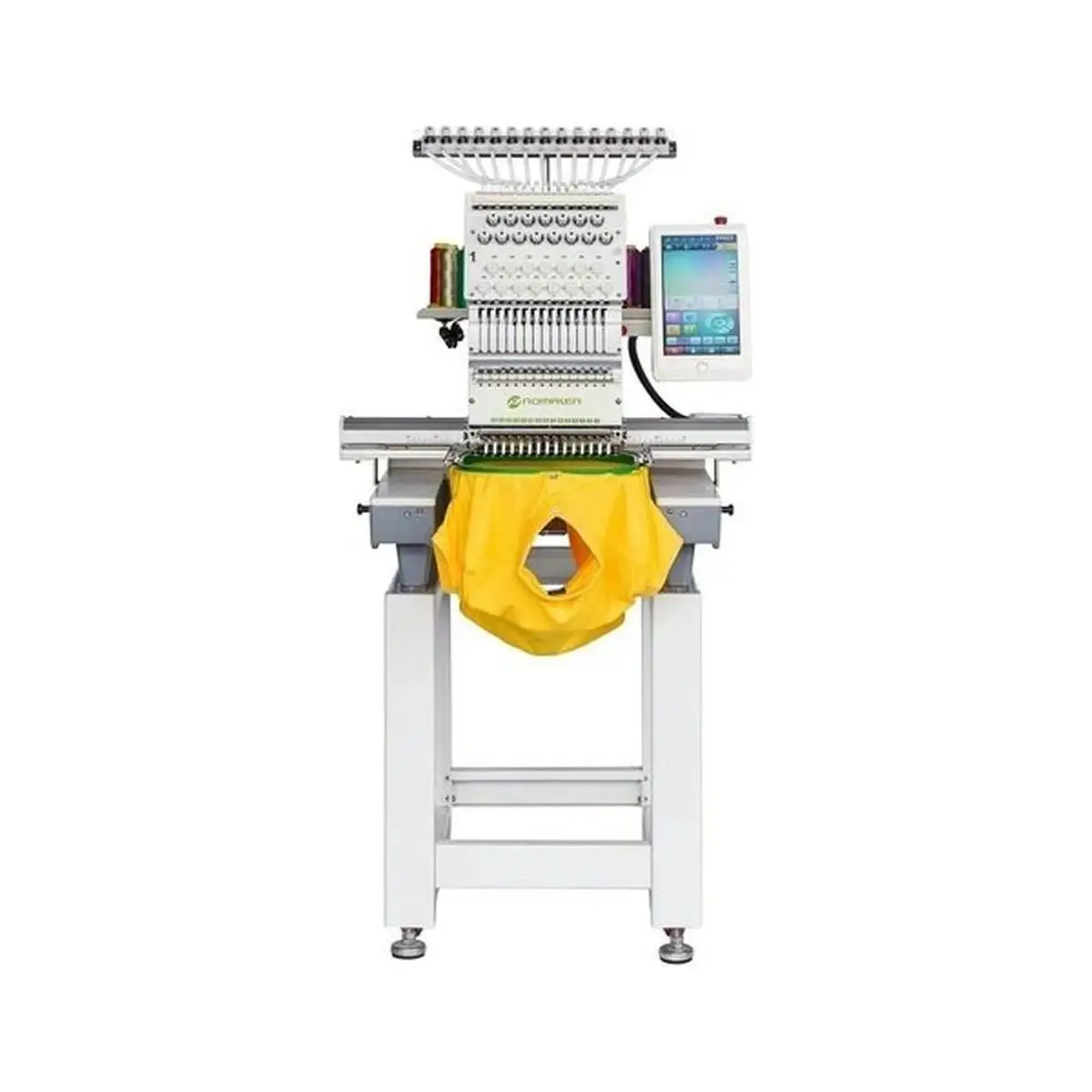 Promaker M-1501 Single Head 15 Multi Needle Embroidery Machine, Incl Optional Accessories & Stand
