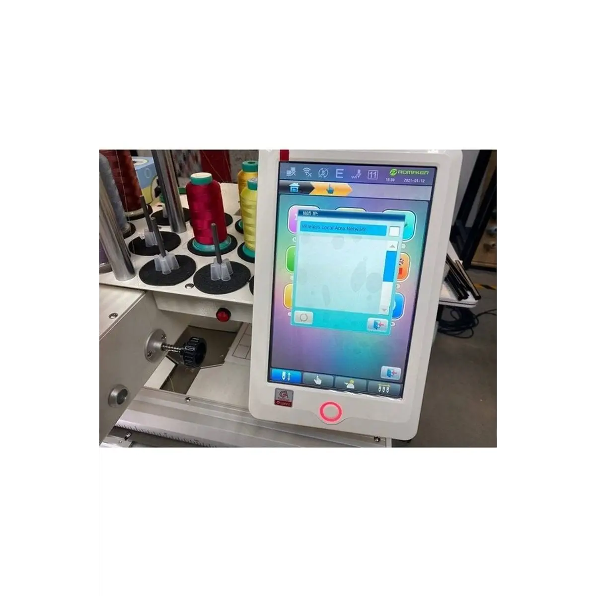 Promaker M-1501 Single Head 15 Multi Needle Embroidery Machine, Incl Optional Accessories & Stand