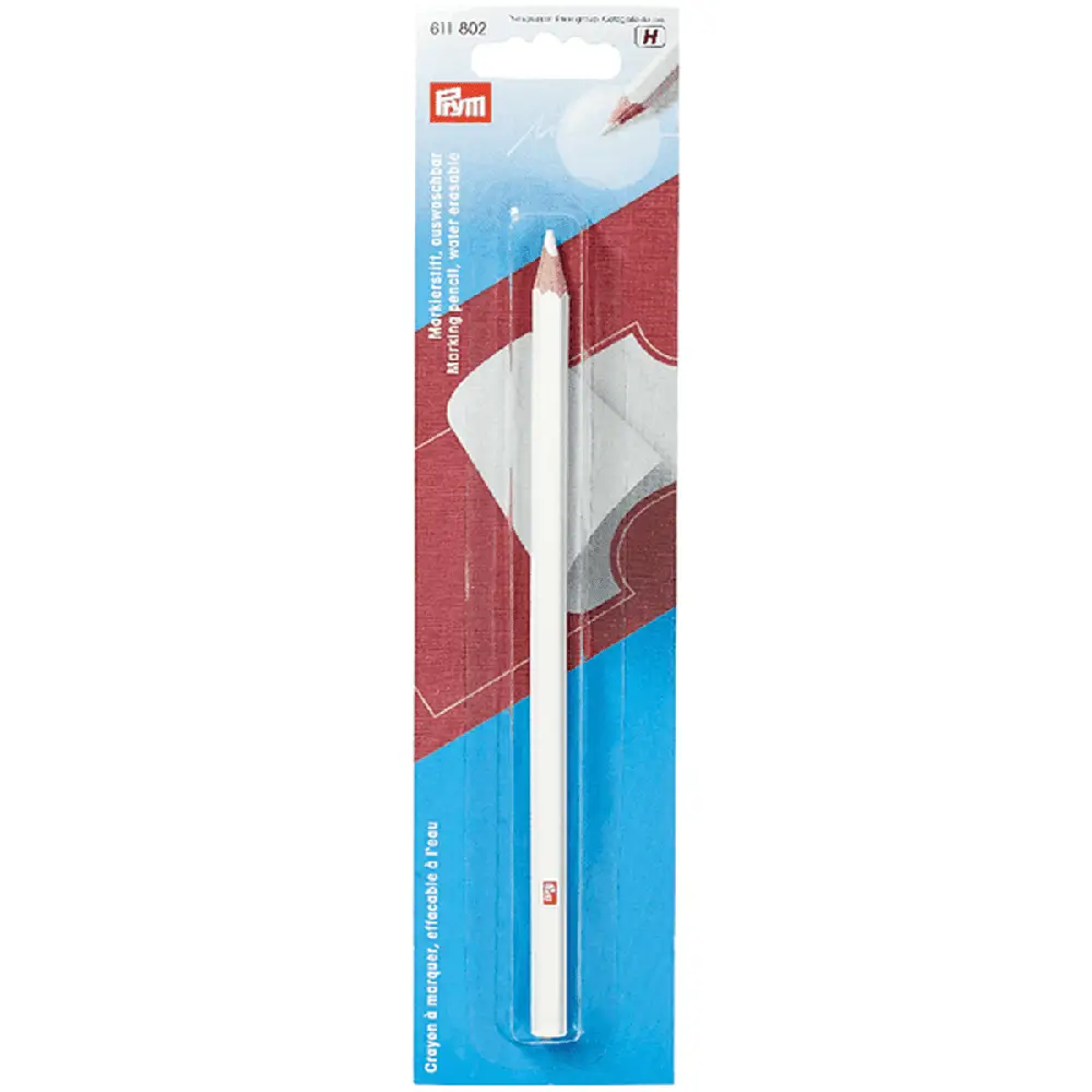 Prym water erasable white marking pencil