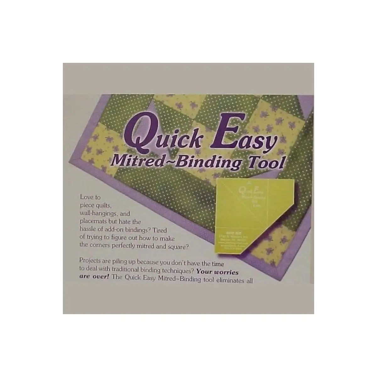 Quick Easy Mitered-Binding Tool