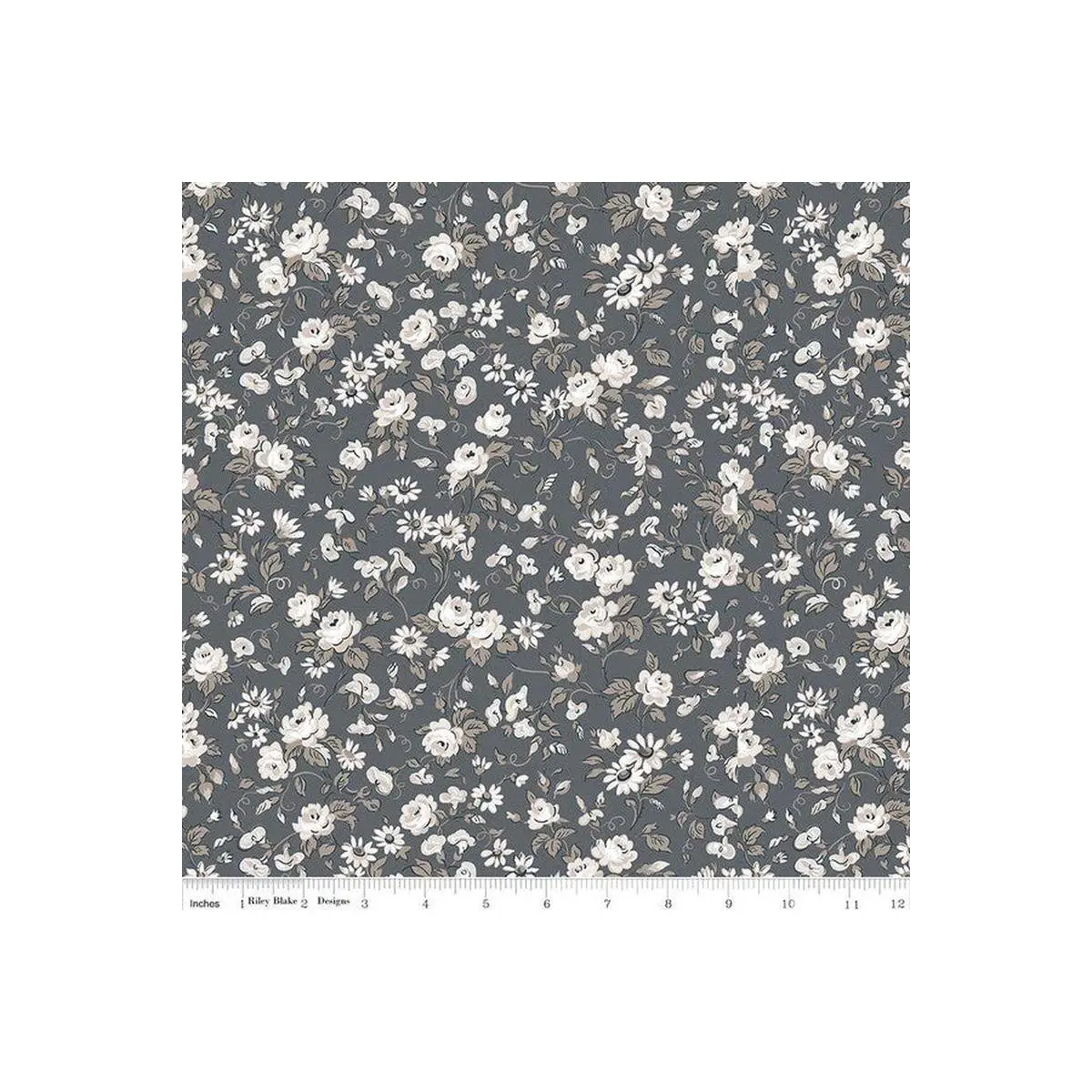 Serenity Viney Roses Gray