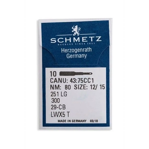 Schmetz Industrial Needles - System: 251LG Long, 10/Pack