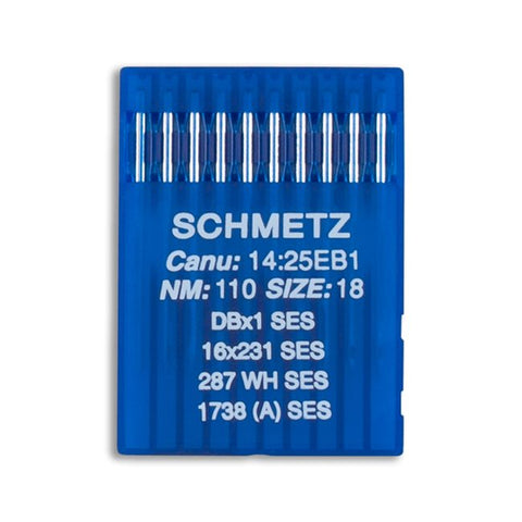 Schmetz Straight Stitch Industrial Needles - DBx1 SES, 287 WH SES - (10/PKG)