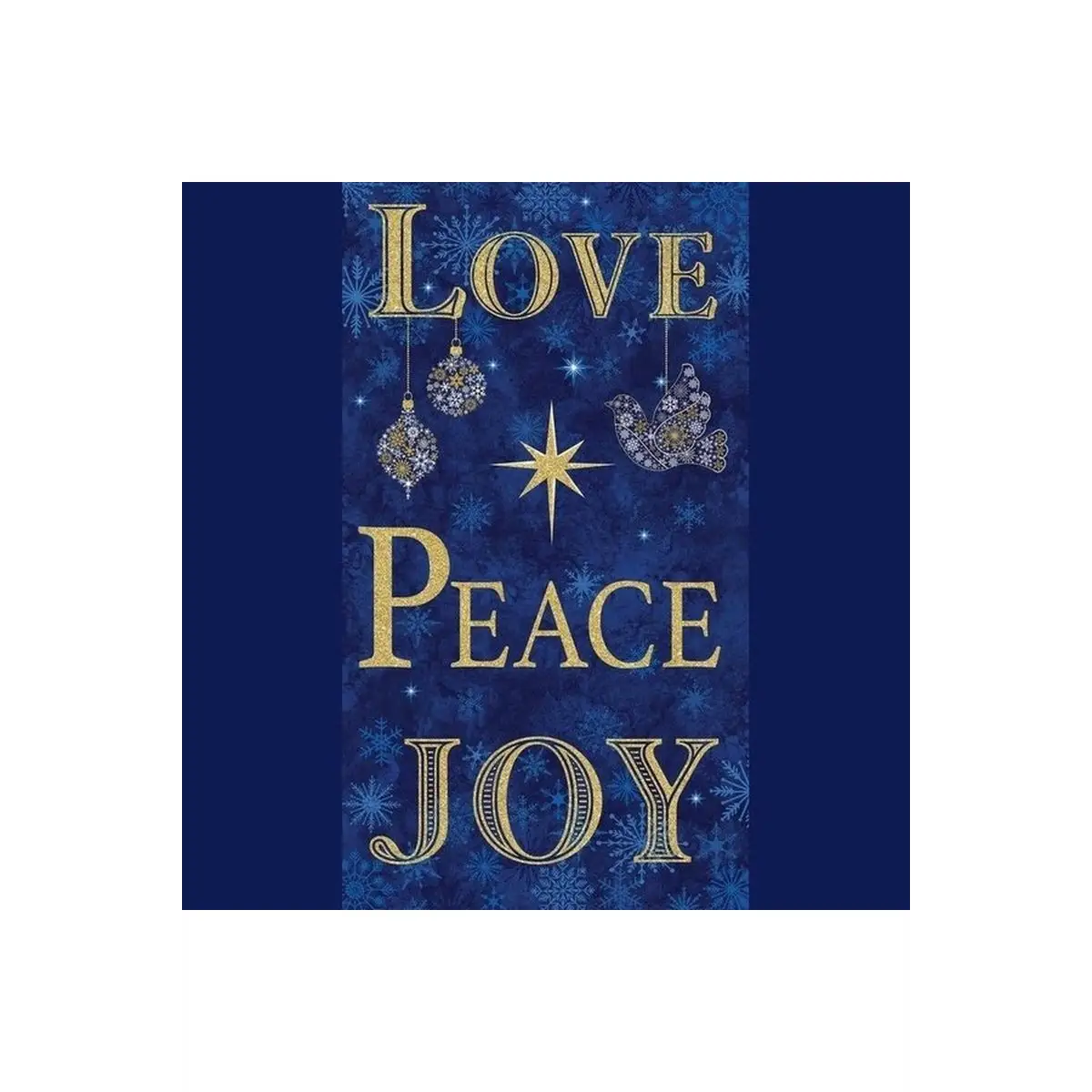 Stonehenge Christmas Joy Panel Blue - 24771M-46