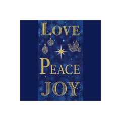 Stonehenge Christmas Joy Panel Blue - 24771M-46