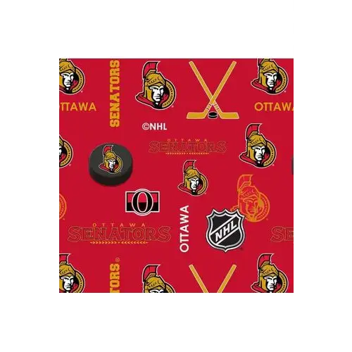 Fabric, Sykel Enterprises Fabric, NHL Ottawa Senators Flannel