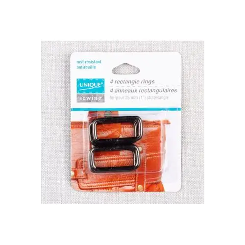 UNIQUE SEWING Rectangle Rings - 25mm 1? - 4 pcs.