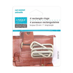 UNIQUE SEWING Rectangle Rings - 25mm 1? - 4 pcs.