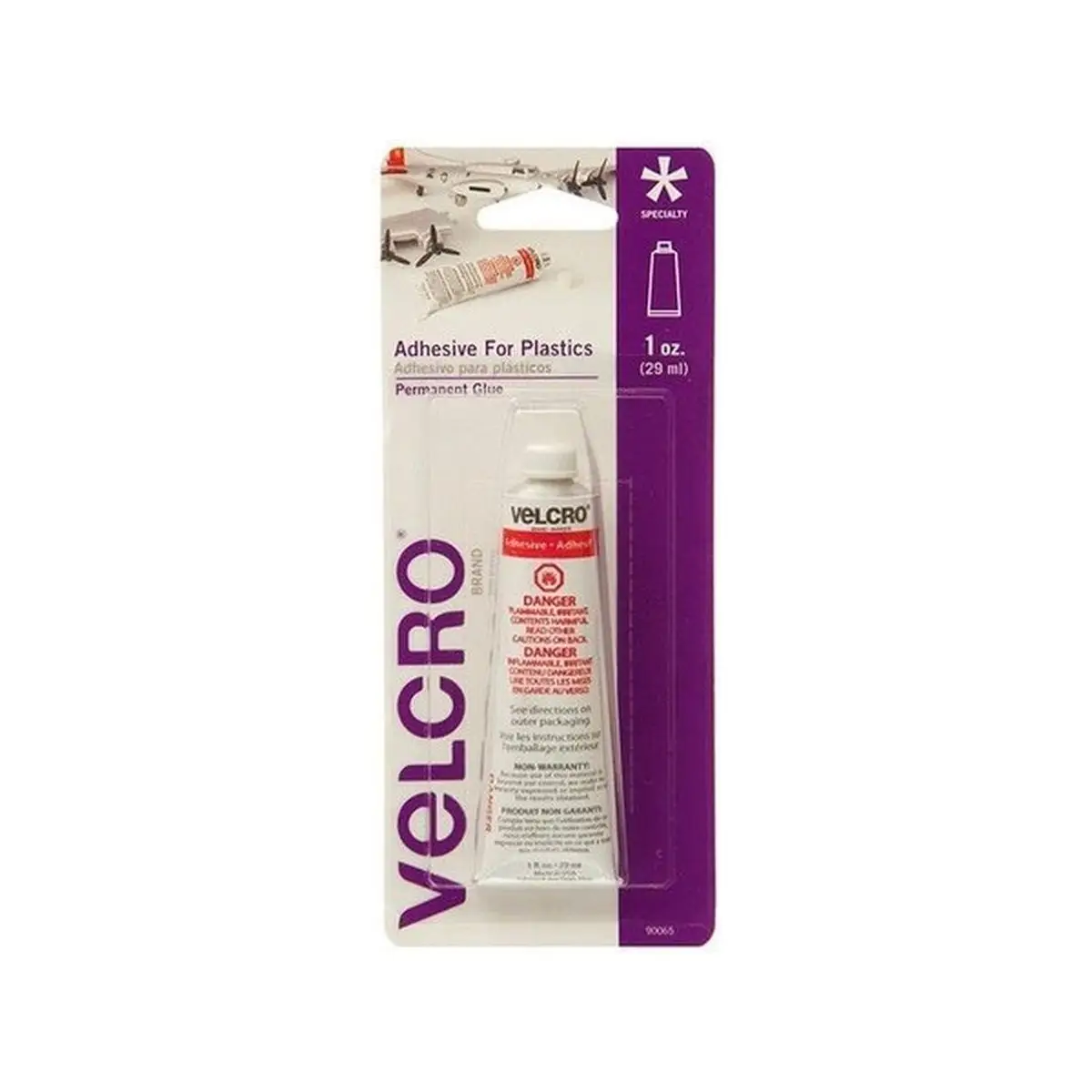 Velcro adhesive for plastic 1oz.