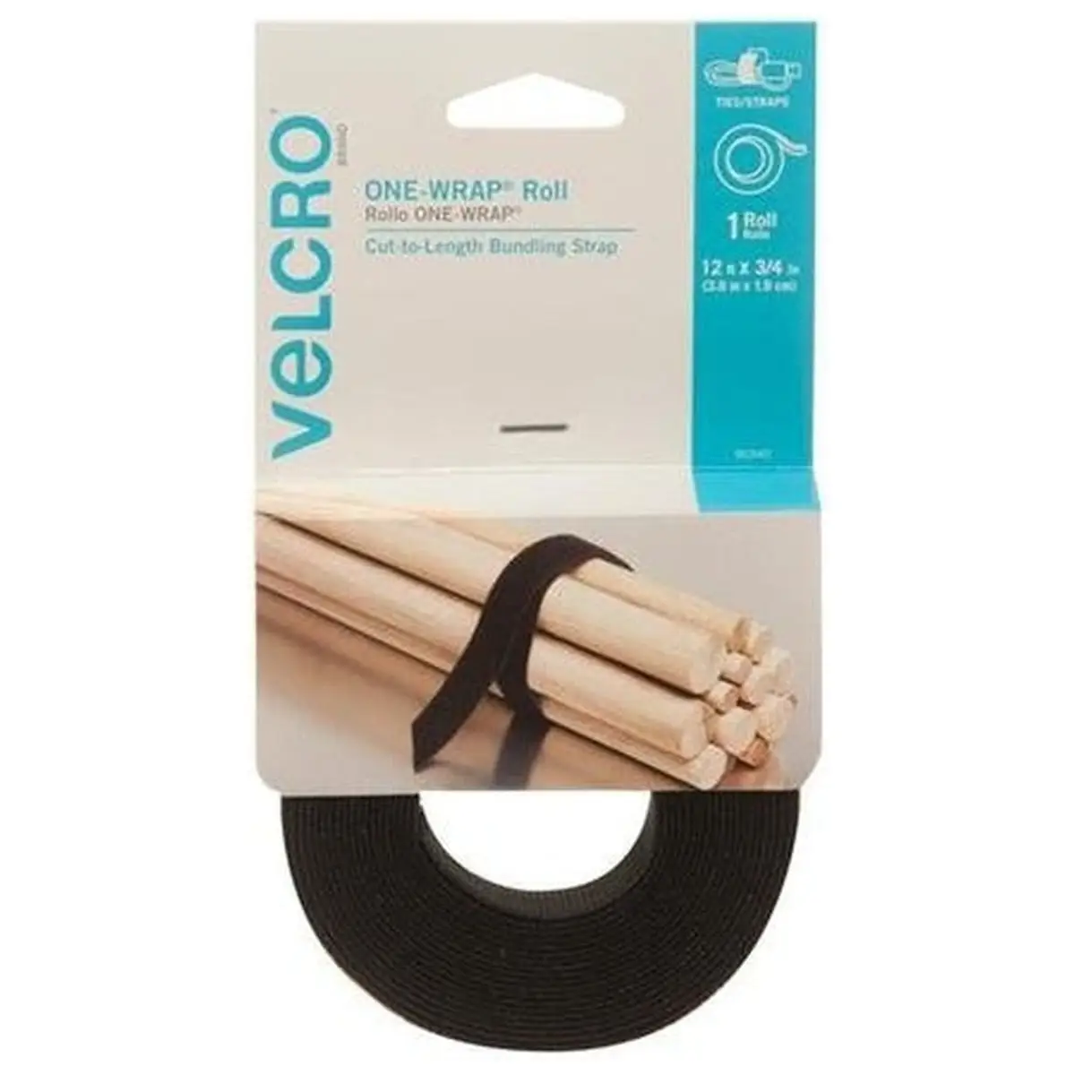 Velcro one wrap 12'X3/4"